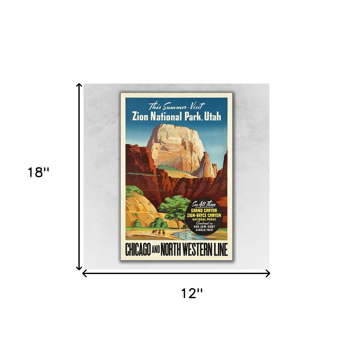 Zion National Utah Unframed Print Wall Art