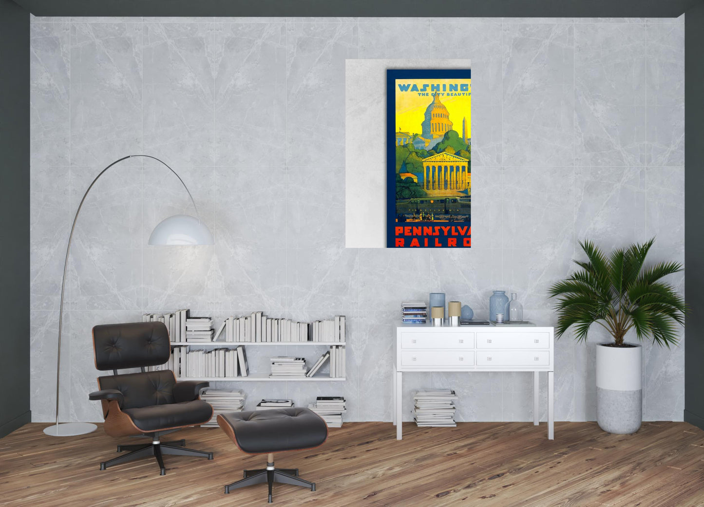 Washington Dc Vintage Travel Unframed Print Wall Art