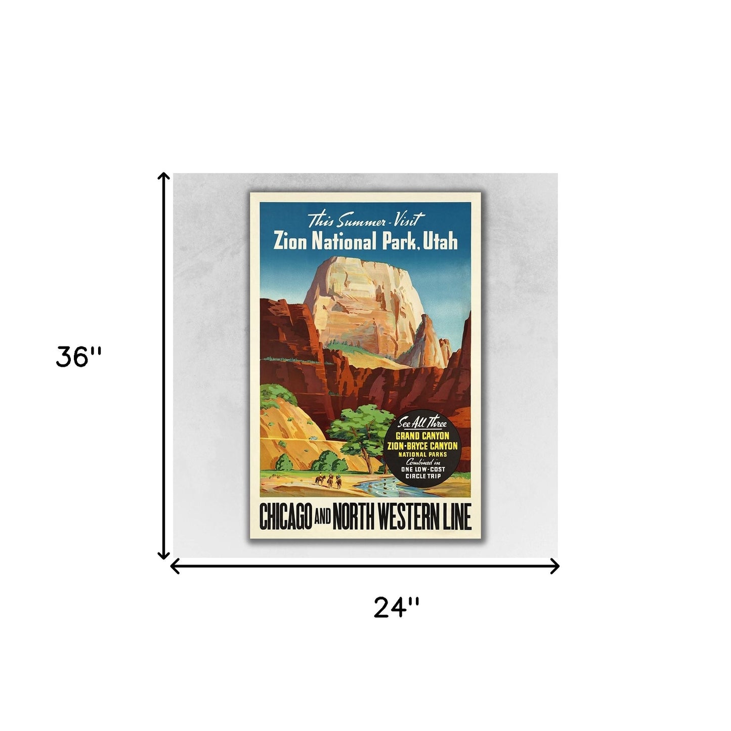 Zion National Utah Unframed Print Wall Art