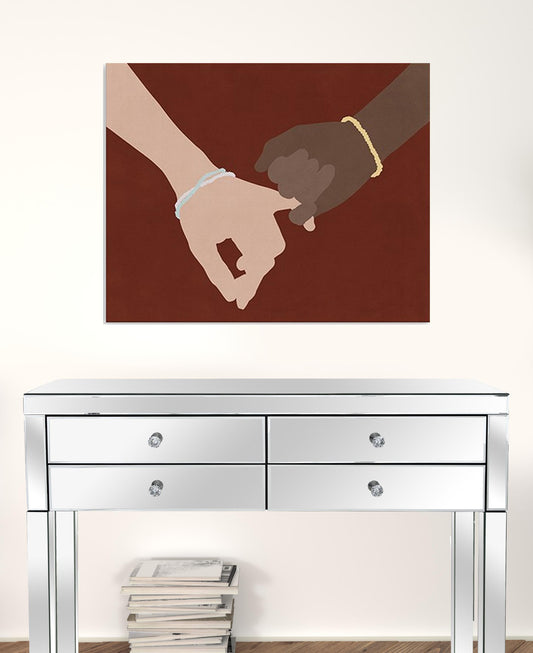 Large Friendship Promise Canvas Wall Art