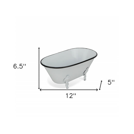 Jumbo White Bathtub Decorative Sculpture