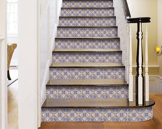 6" X 6" Blue Taupe Nova Removable Peel and Stick Tiles