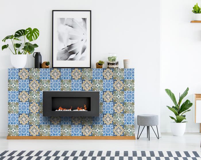 7" X 7" Madison Vintage Mosaic Peel and Stick Tiles