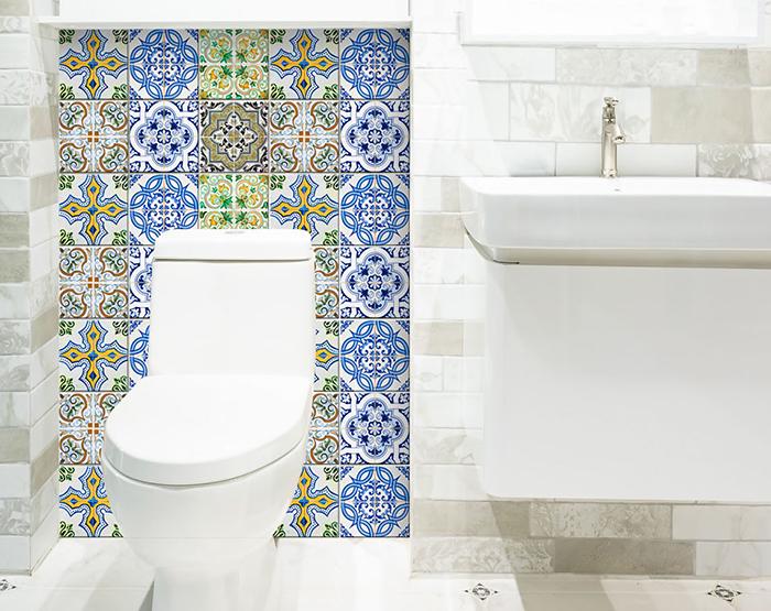 6" X 6" Cana Multi Mosaic Peel and Stick Tiles