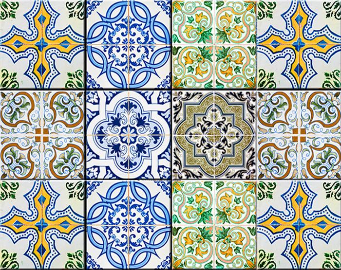 6" X 6" Cana Multi Mosaic Peel and Stick Tiles