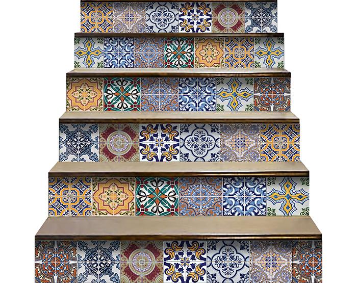 8" X 8" Addina Mutli Mosaic Peel and Stick Tiles