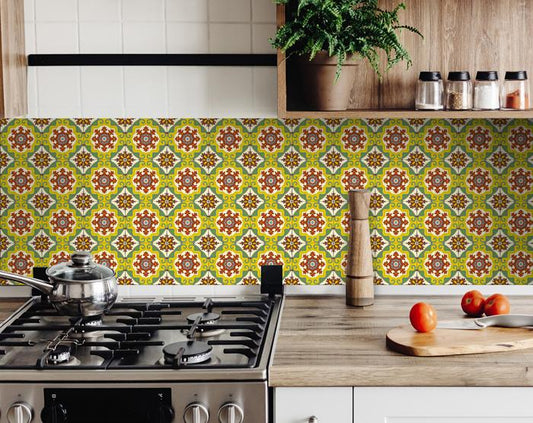 7" X 7" Fortuna Peel and Stick Removable Tiles