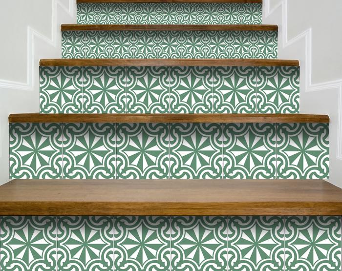 8" X 8" Glenda Sage  Removable Peel and Stick Tiles