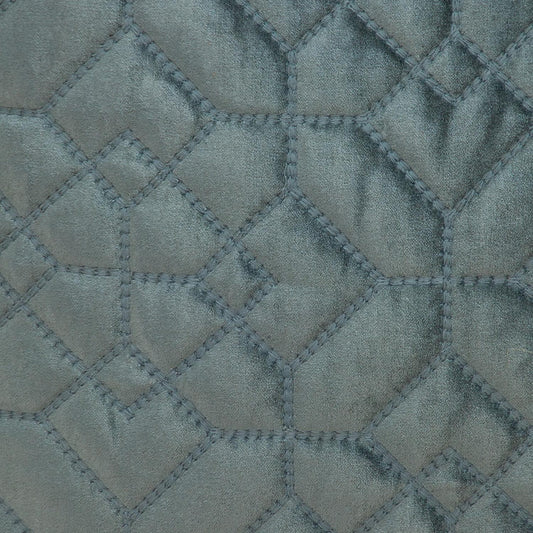 Charcoal Quilted Velvet Geo Decorative Throw Pillow