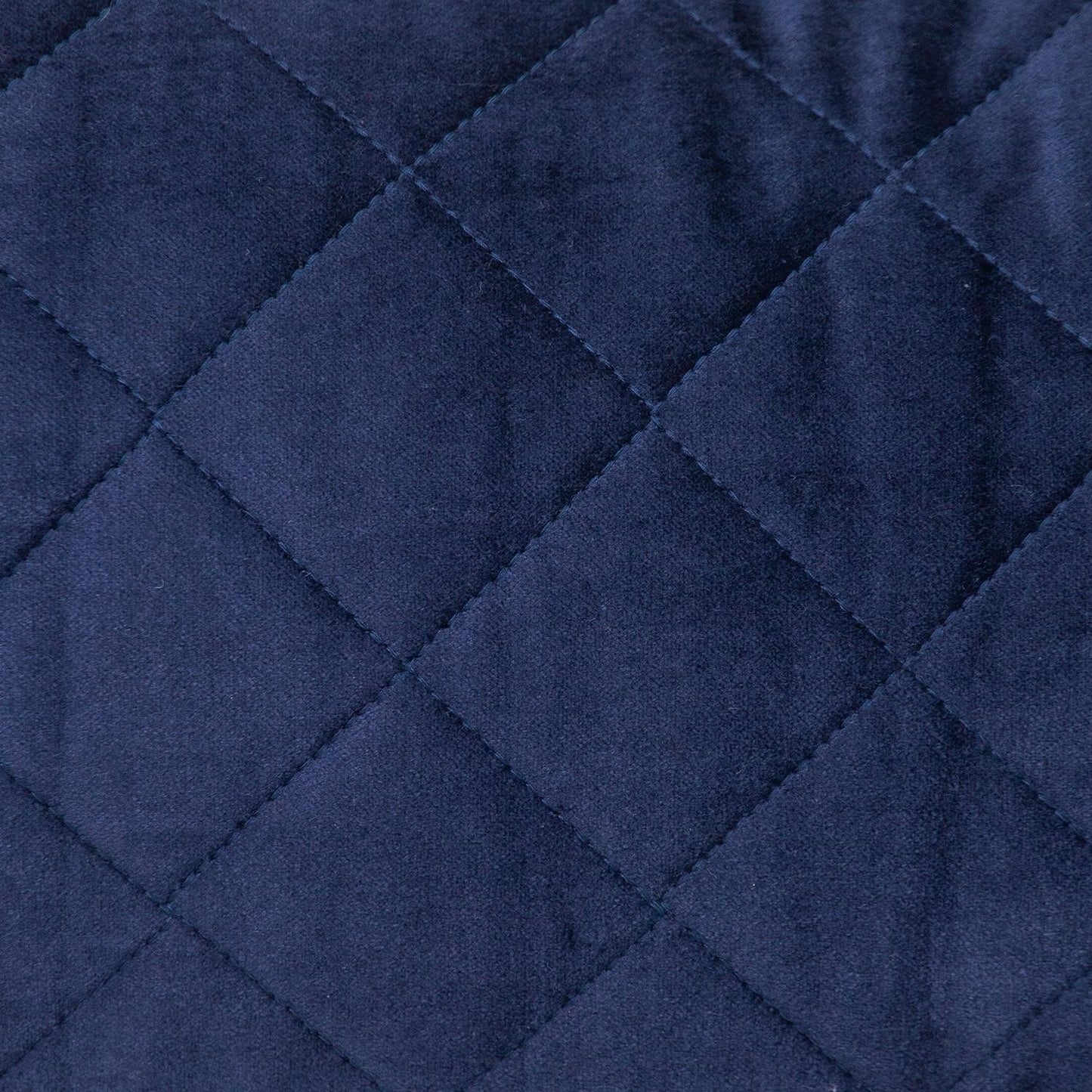 Tufted Diamond Navy Transitional Square Pillow