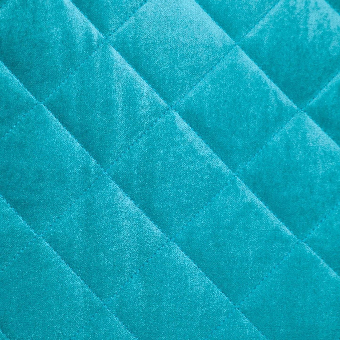 Tufted Diamond Aqua Transitional Square Pillow