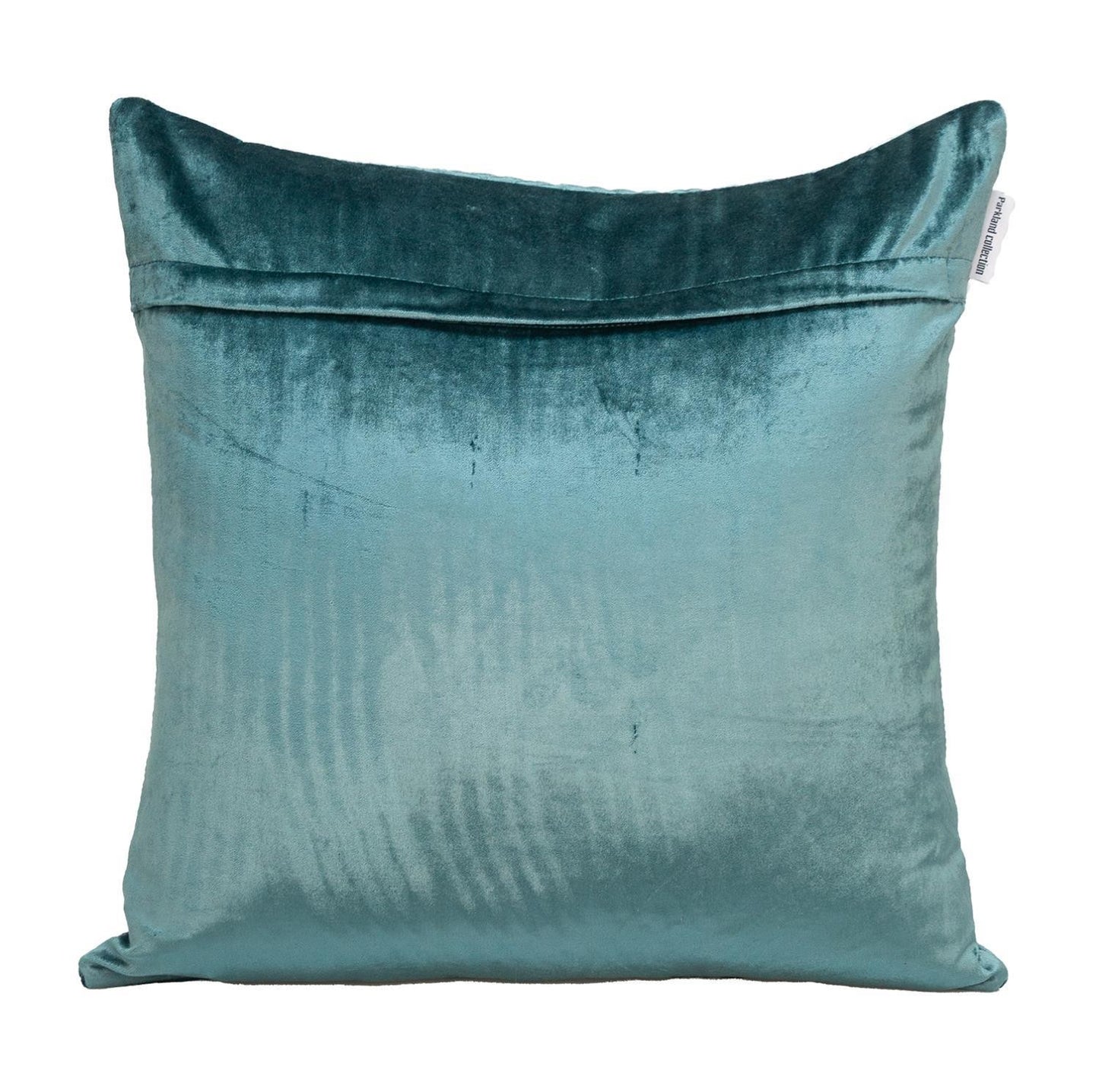 Transitional Teal Quilted Throw Pillow