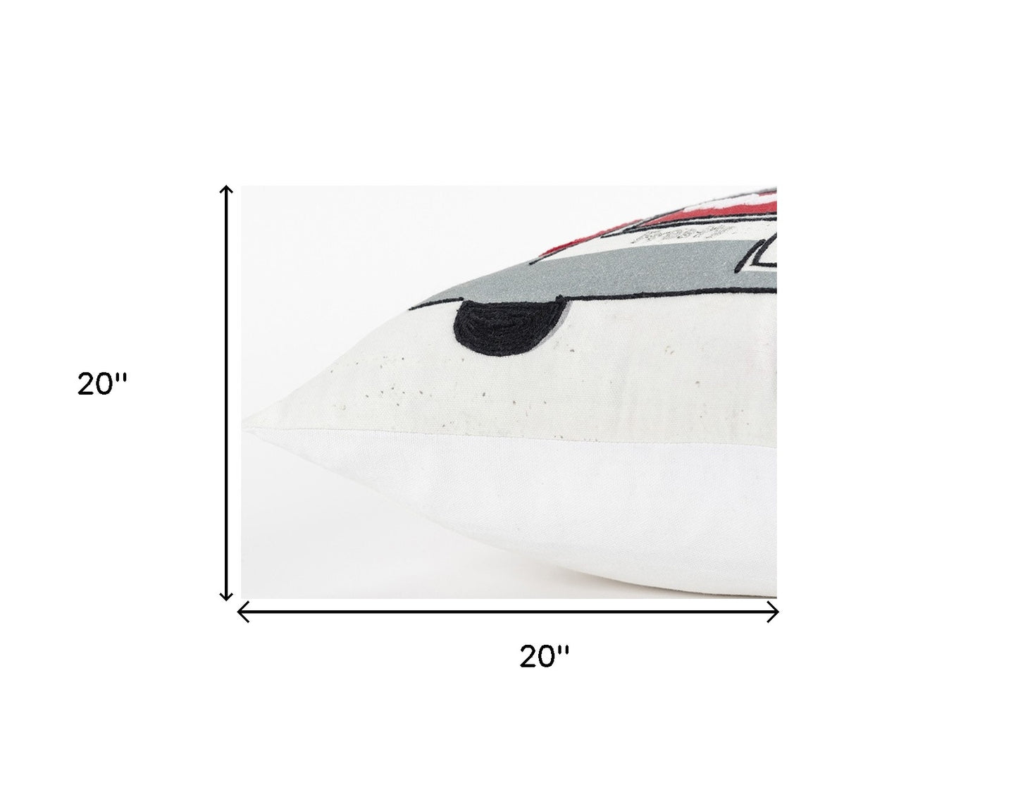 Ivory Frosty Christmas Tree on Truck Throw Pillow