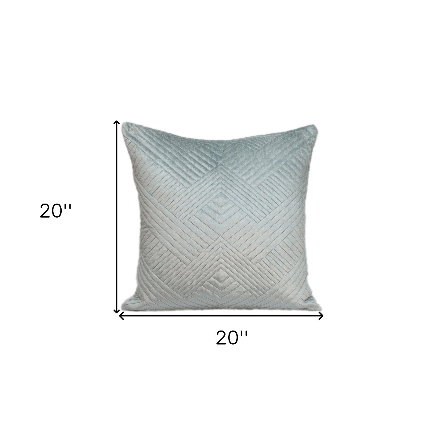 Transitional Gray Quilted Throw Pillow