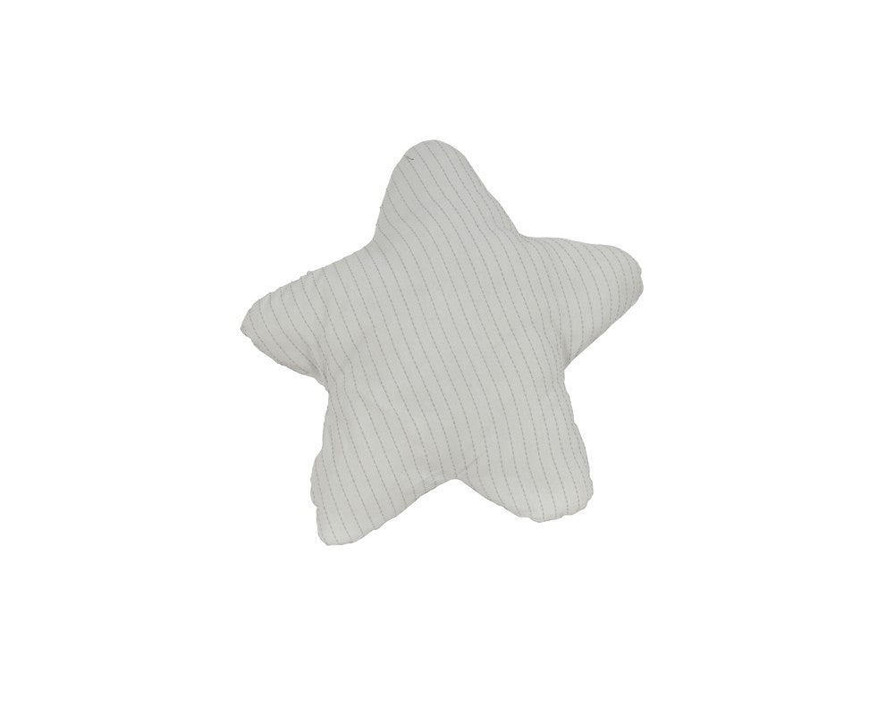 Set of Two White 3D Starfish Throw Pillows