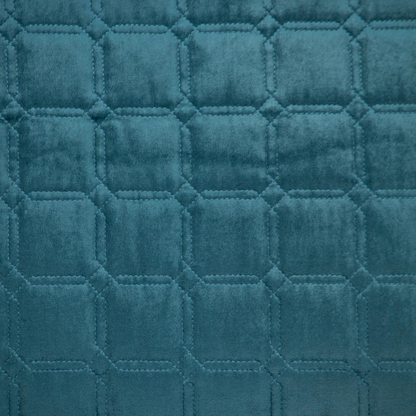 Teal Quilted Decorative Throw Pillow