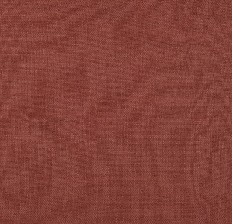 Rust Brown Solid Color Flange Edge Throw Pillow