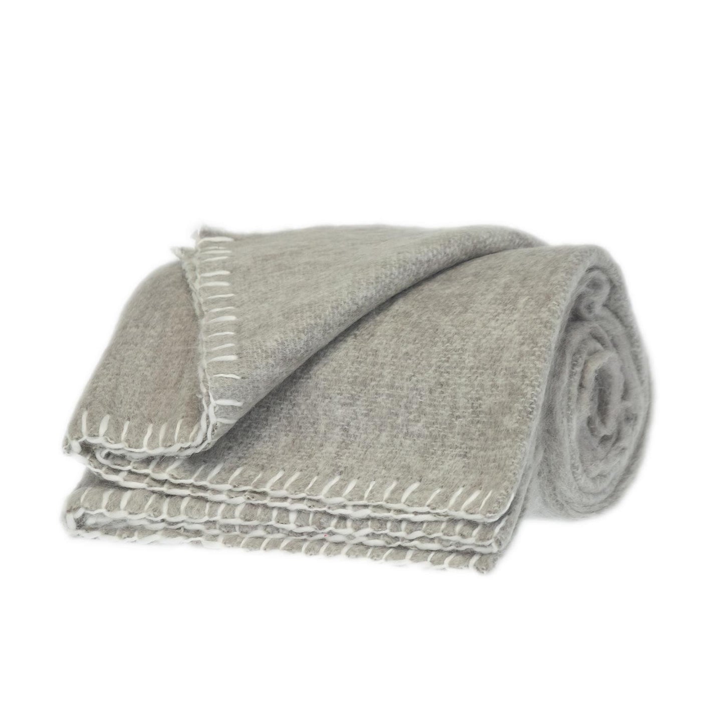 Loft Gray Soft Solid ColorHandloomed Throw Blanket