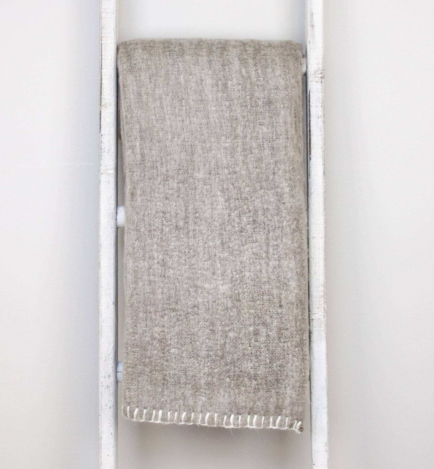 Loft Gray Soft Solid ColorHandloomed Throw Blanket