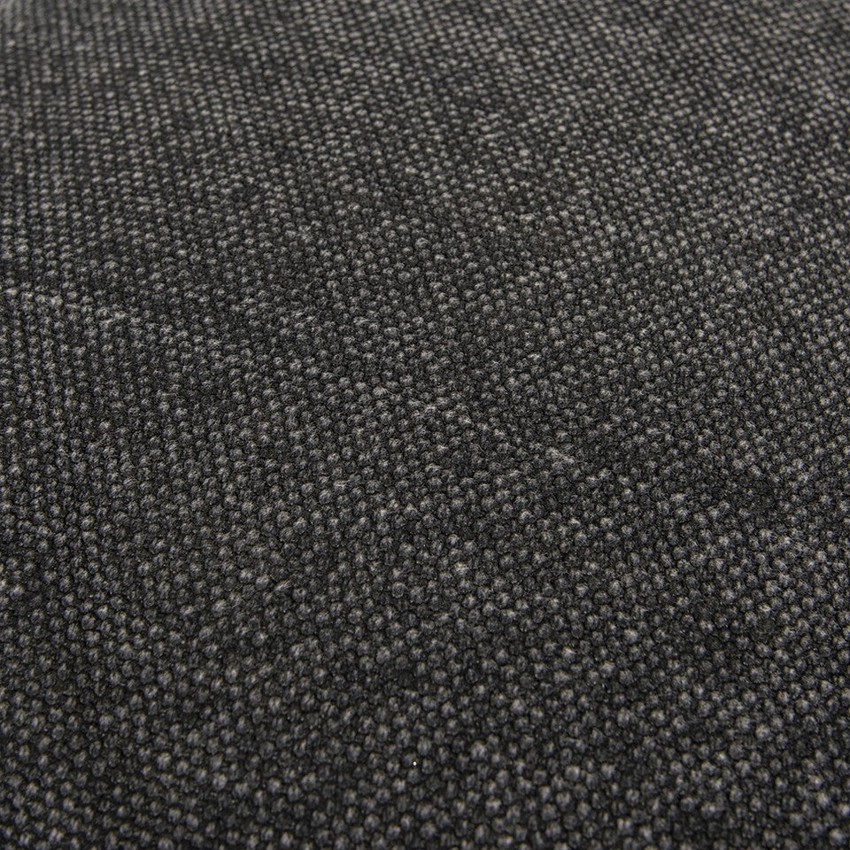 Black Solid Reversible Cotton Velvet Throw Pillow