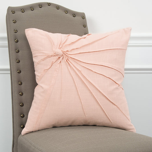 Pink Twisted Knot Modern Down Throw Pillow