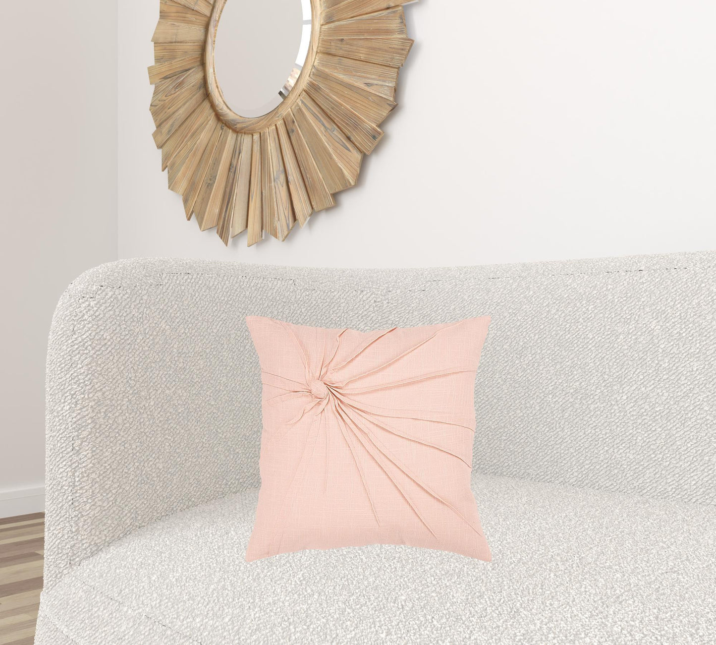 Pink Twisted Knot Modern Down Throw Pillow