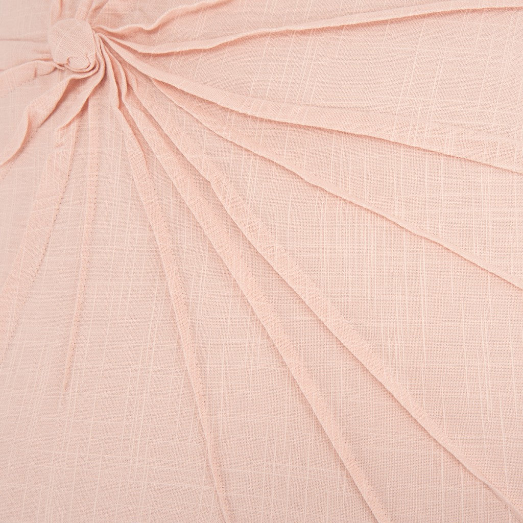 Pink Twisted Knot Modern Down Throw Pillow