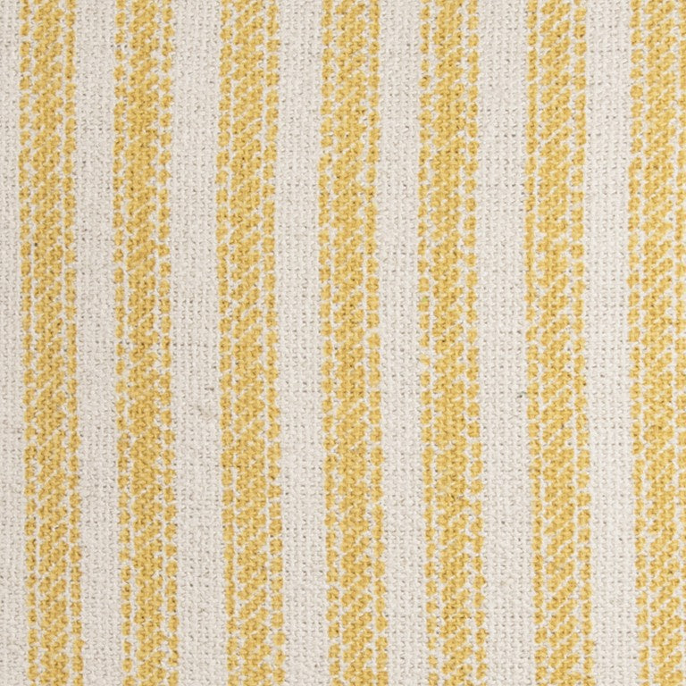 Yellow Natural Ticking Stripe Throw Pillow