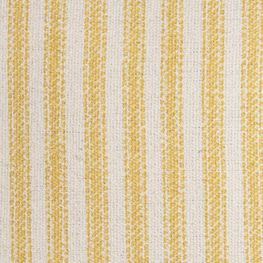 Yellow Natural Ticking Stripe Throw Pillow