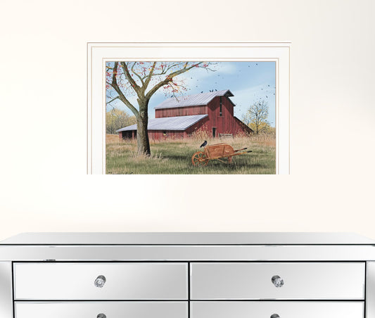 Summers End 1 White Framed Print Wall Art