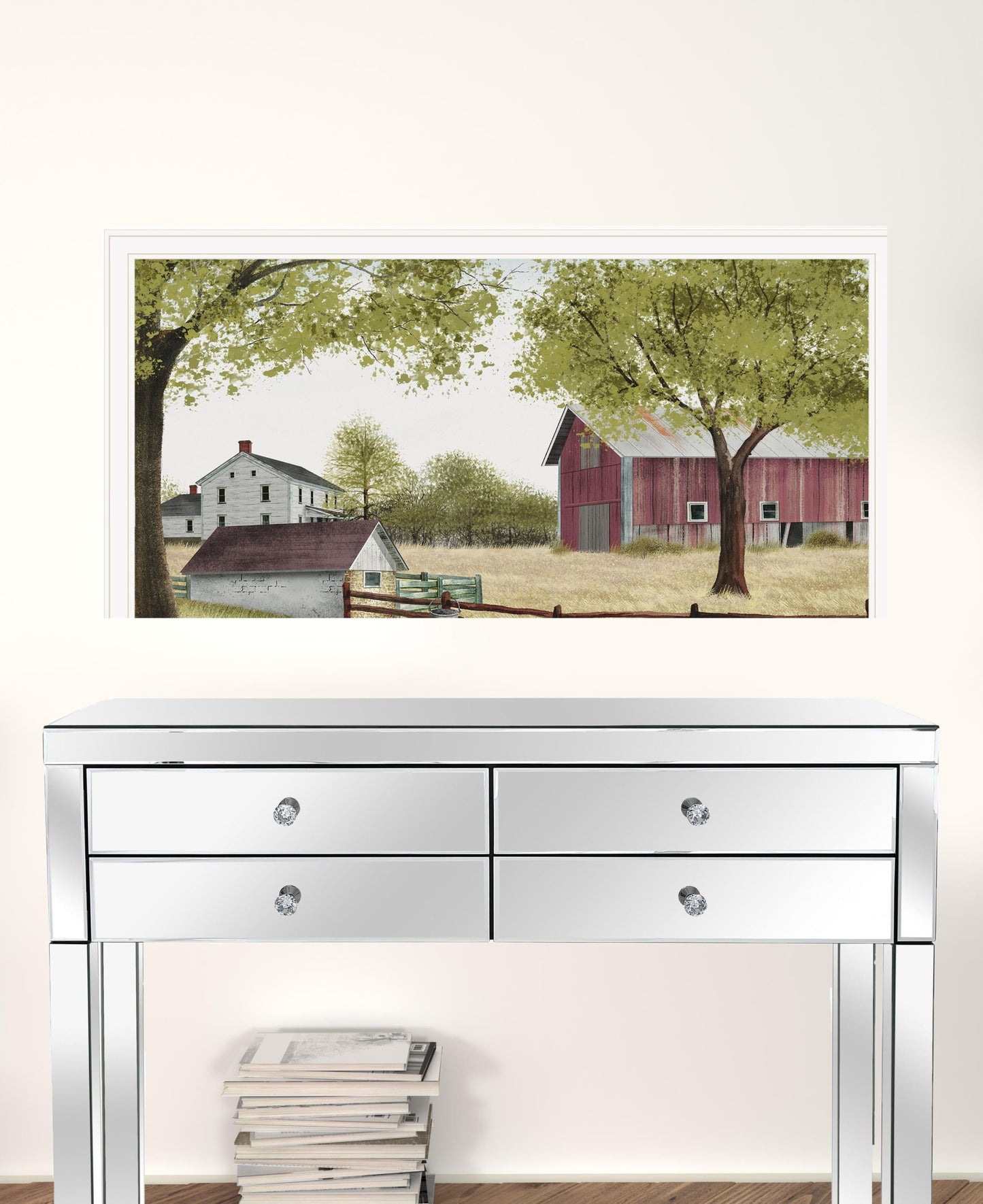 The Old Spring House 5 White Framed Print Wall Art