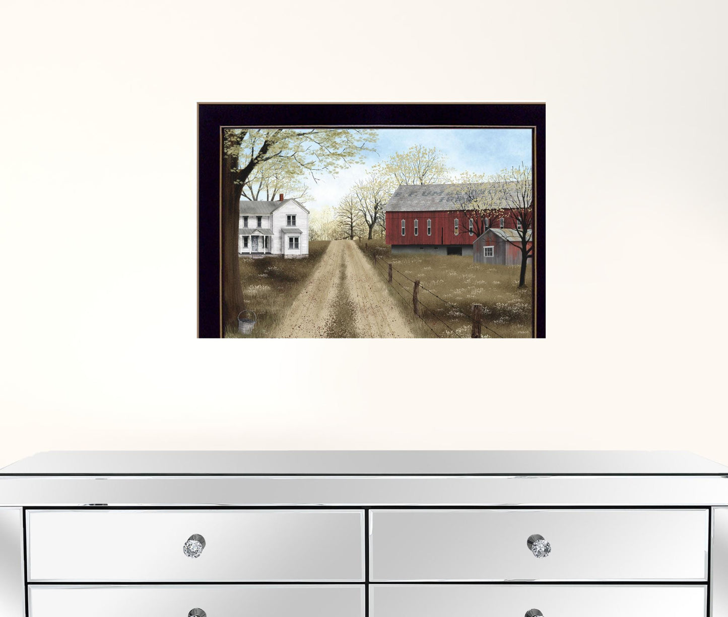 Warm Spring Day Black Framed Print Wall Art