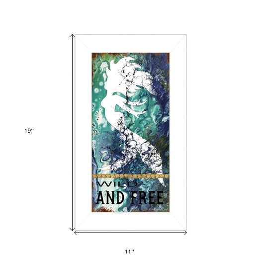 Wild And Free 1 White Framed Print Wall Art