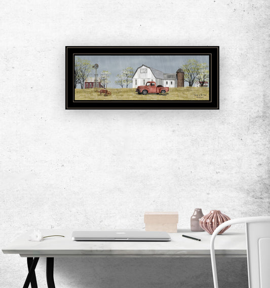 Spring On The Farm 4 Black Framed Print Wall Art