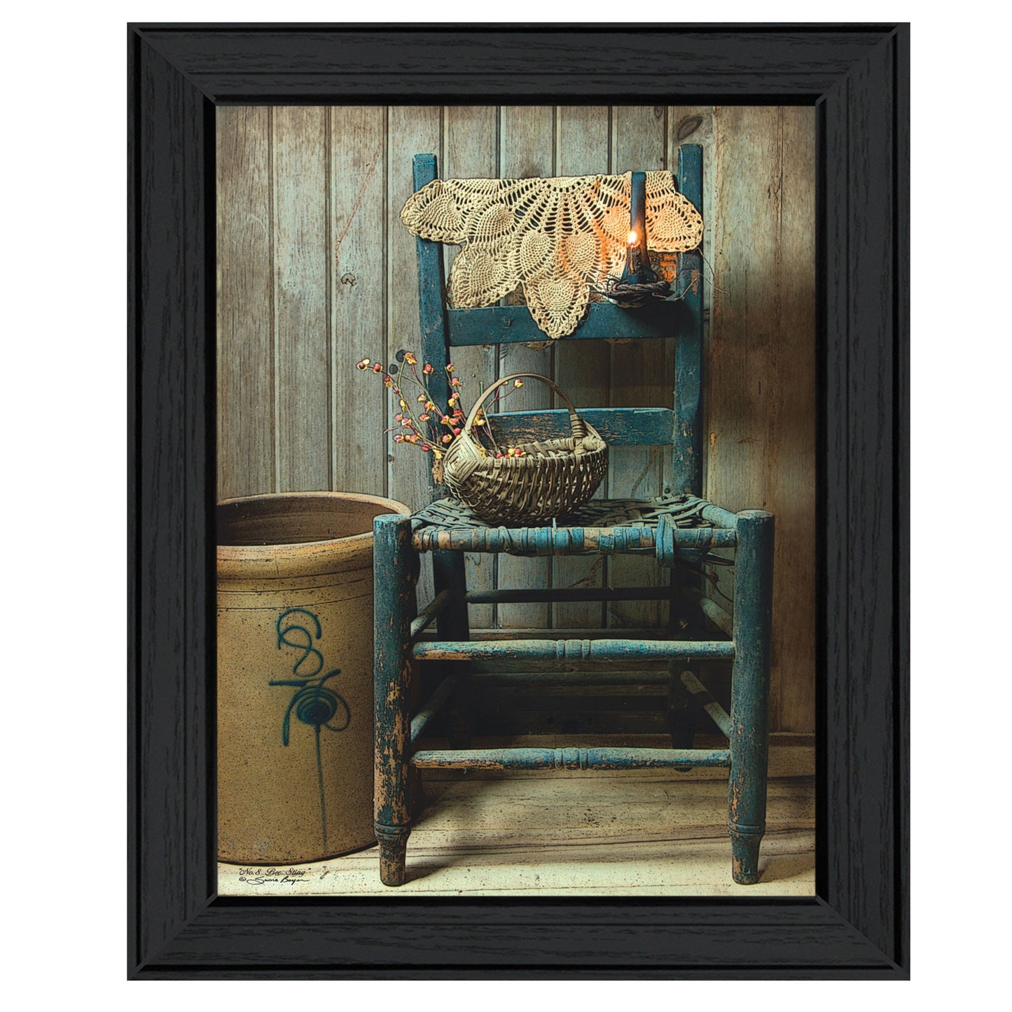 This Old Chair Black Framed Print Wall Art