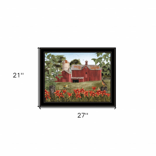 Summer Days 7 Black Framed Print Wall Art