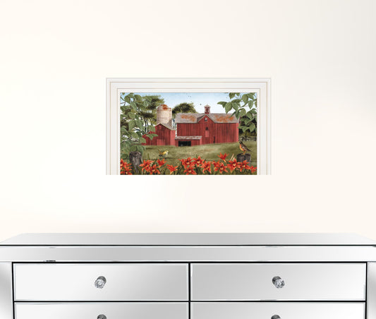 Summer Days 1 White Framed Print Wall Art