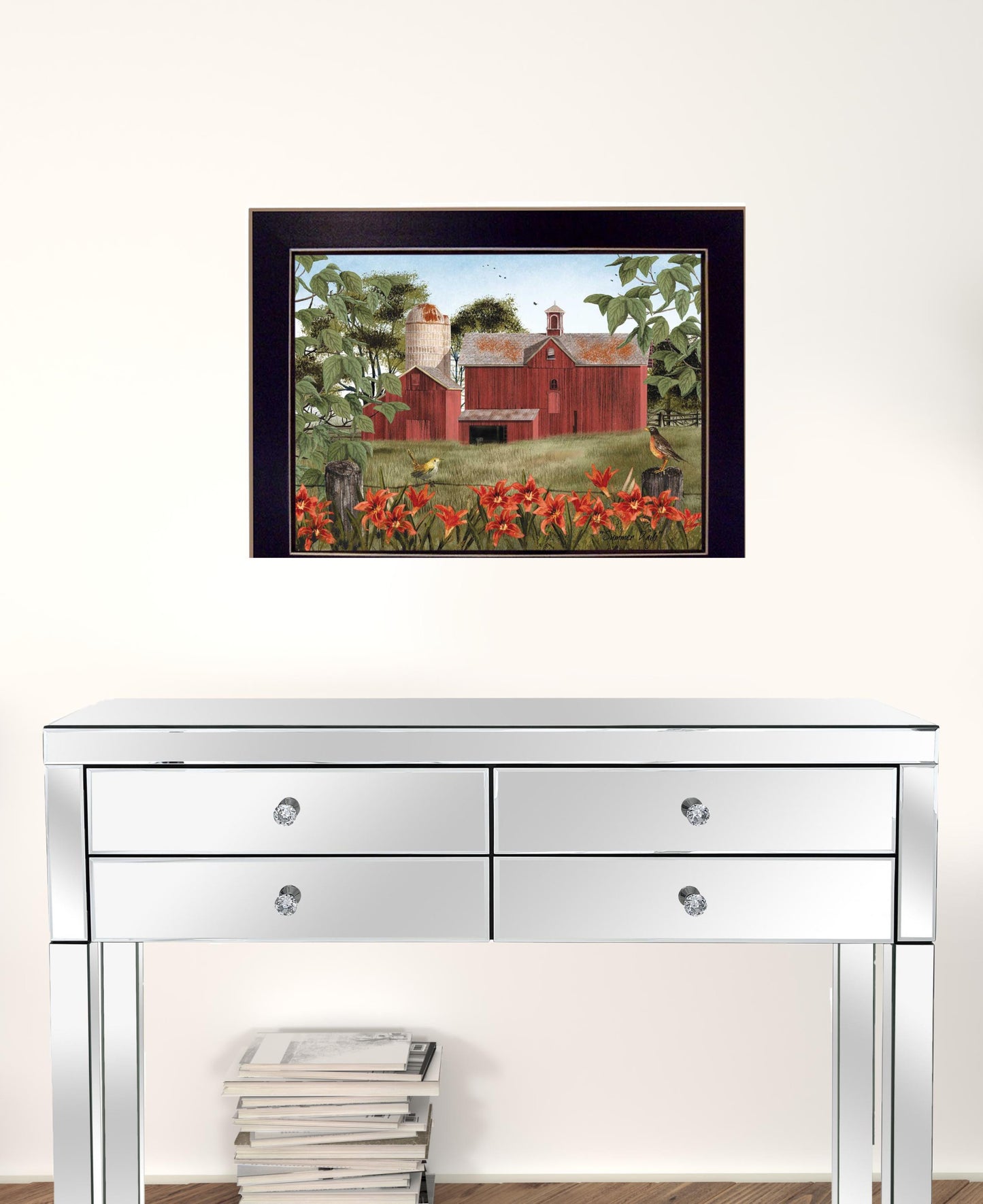 Summer Days 5 Black Framed Print Wall Art