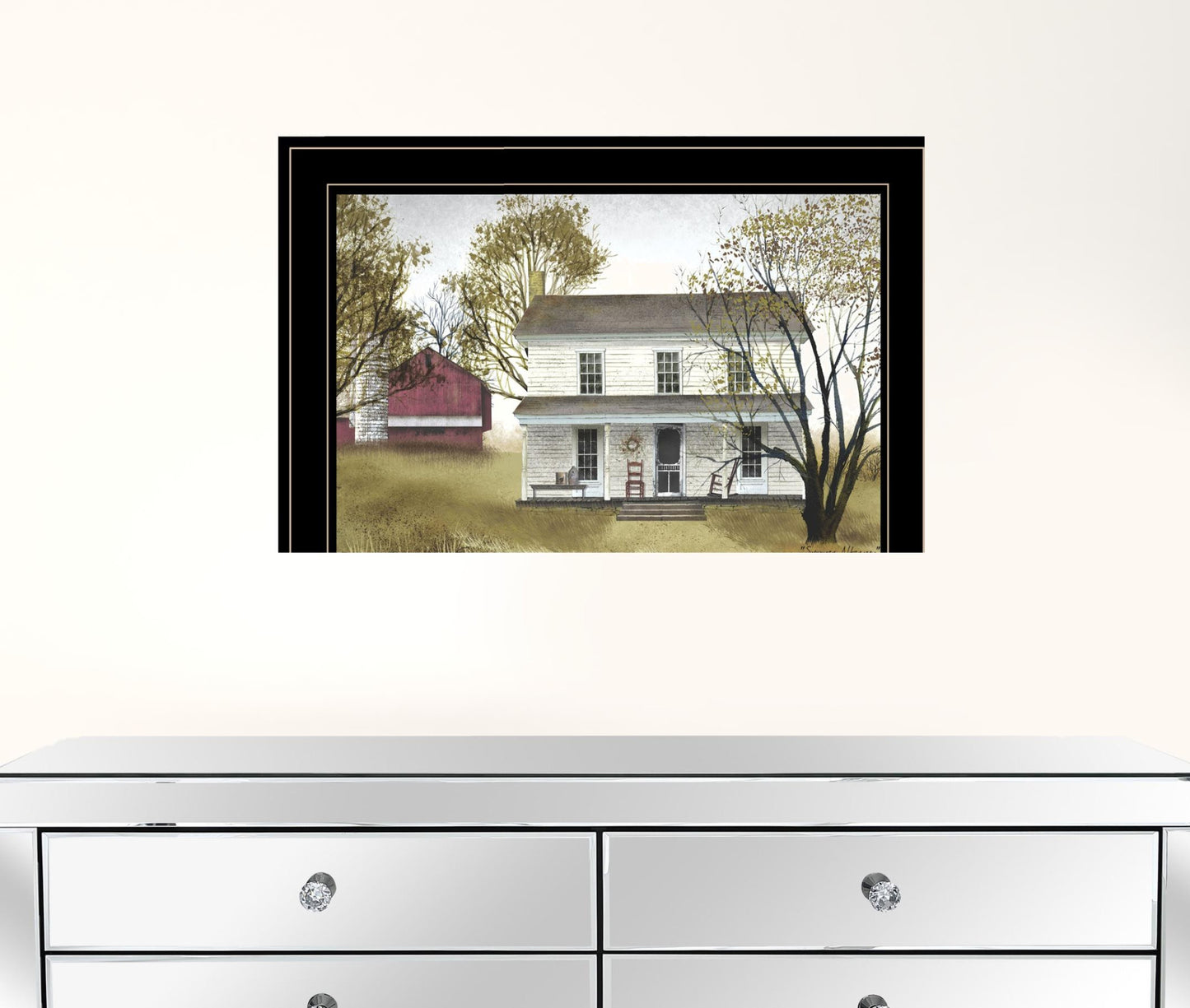 Summer Afternoon 1 Black Framed Print Wall Art