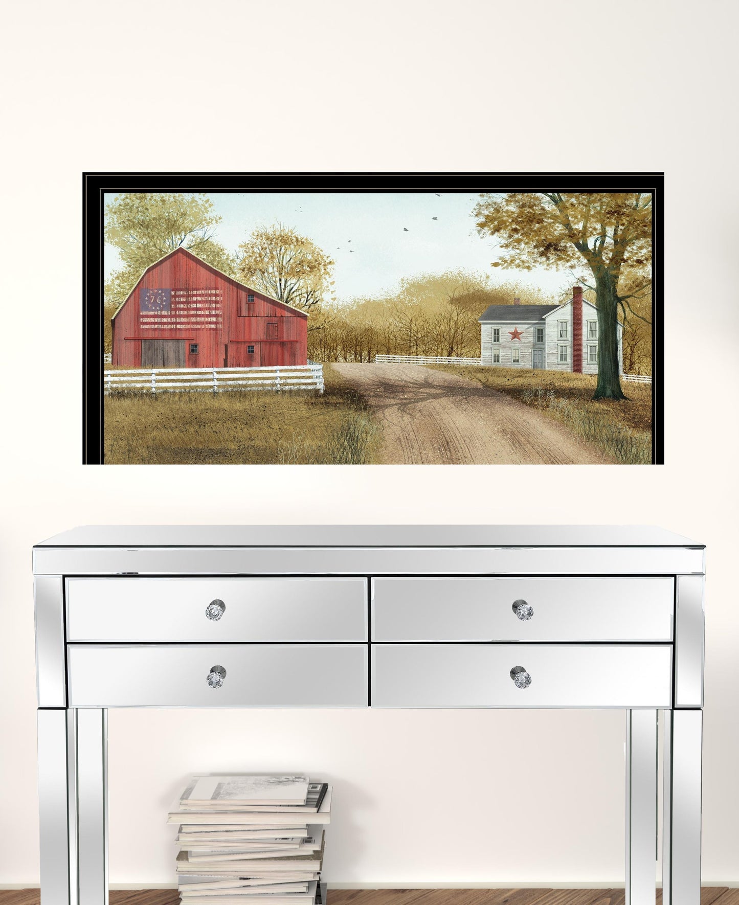 Summer In The Country 6 Black Framed Print Wall Art