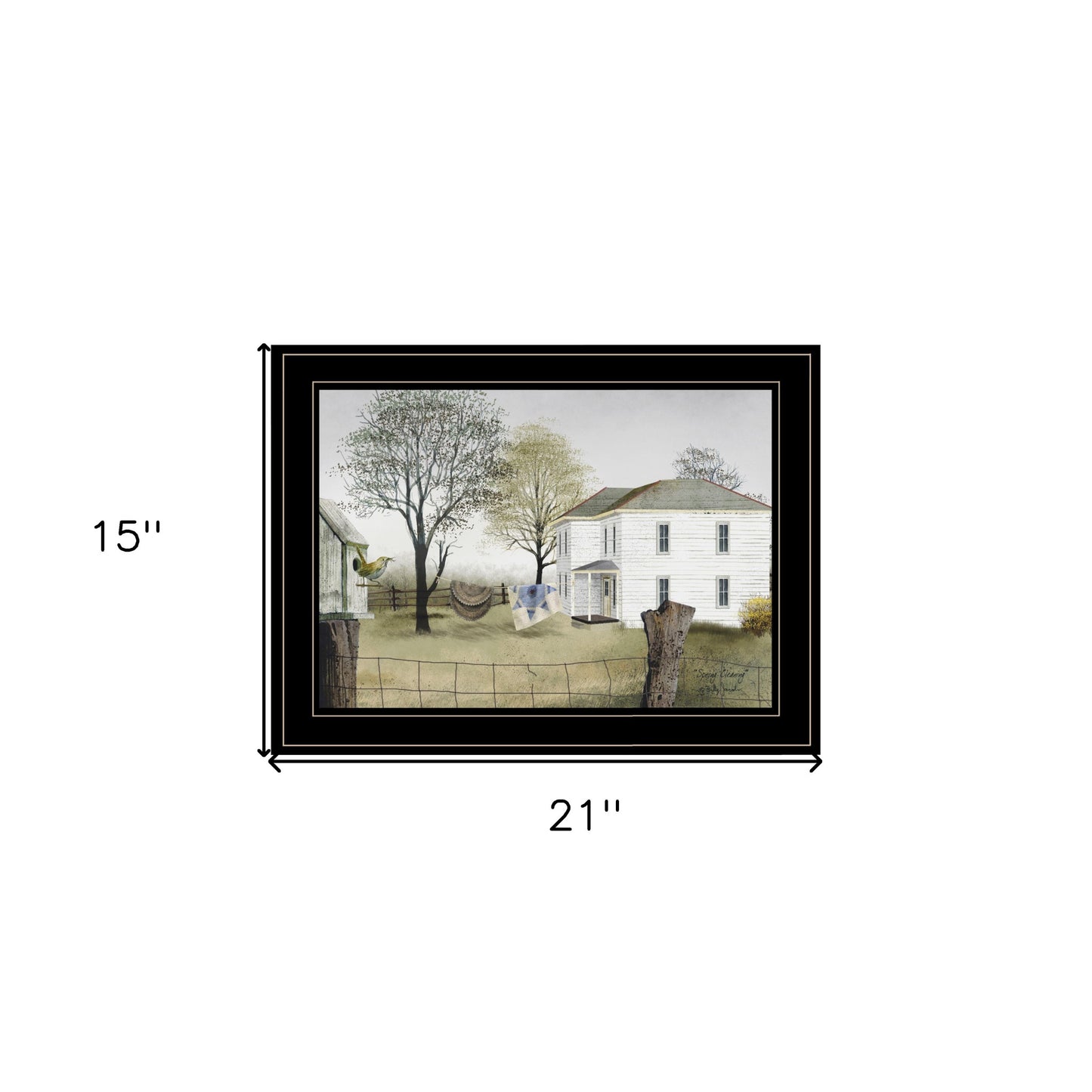 Spring Cleaning 2 Black Framed Print Wall Art