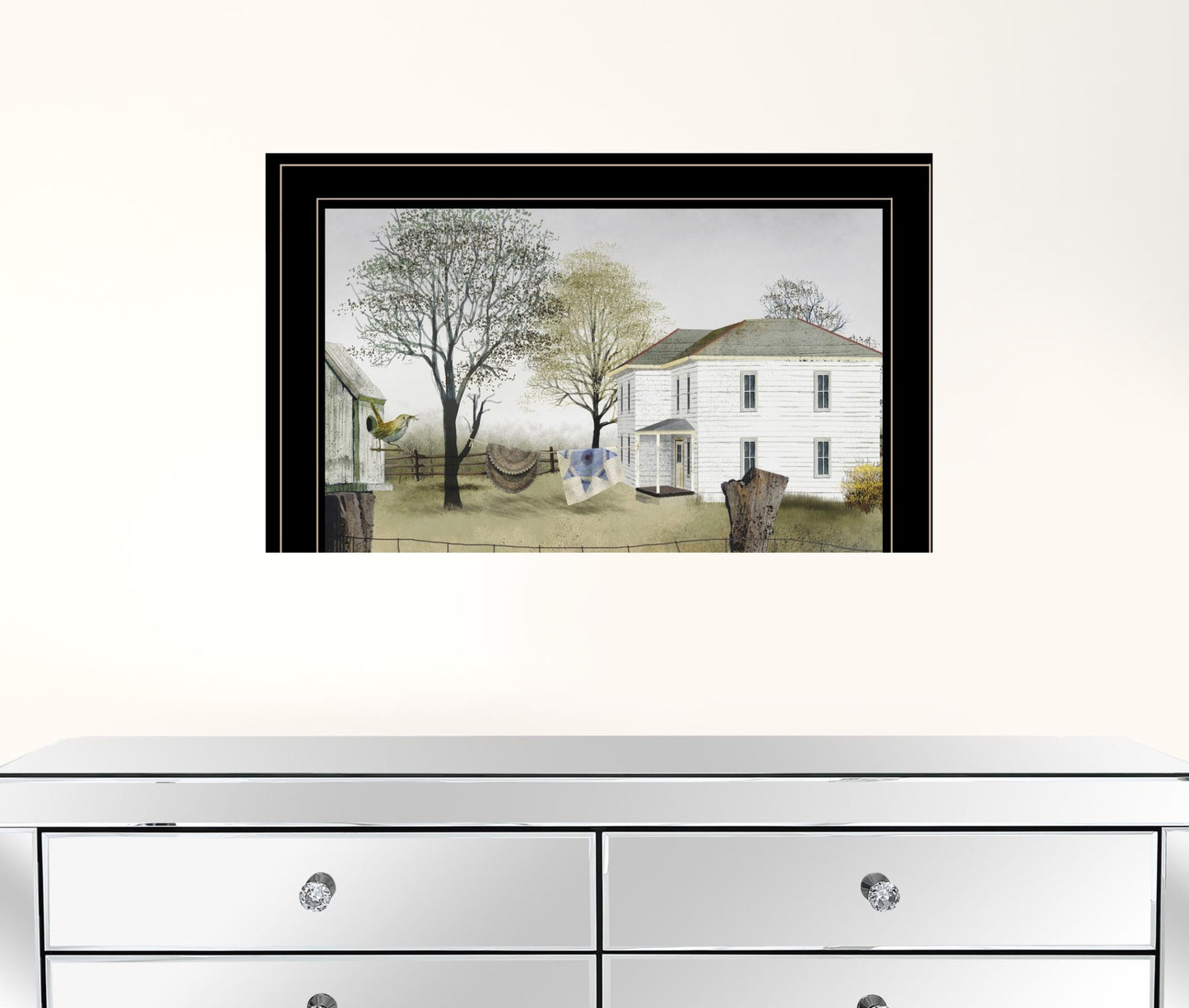 Spring Cleaning 2 Black Framed Print Wall Art