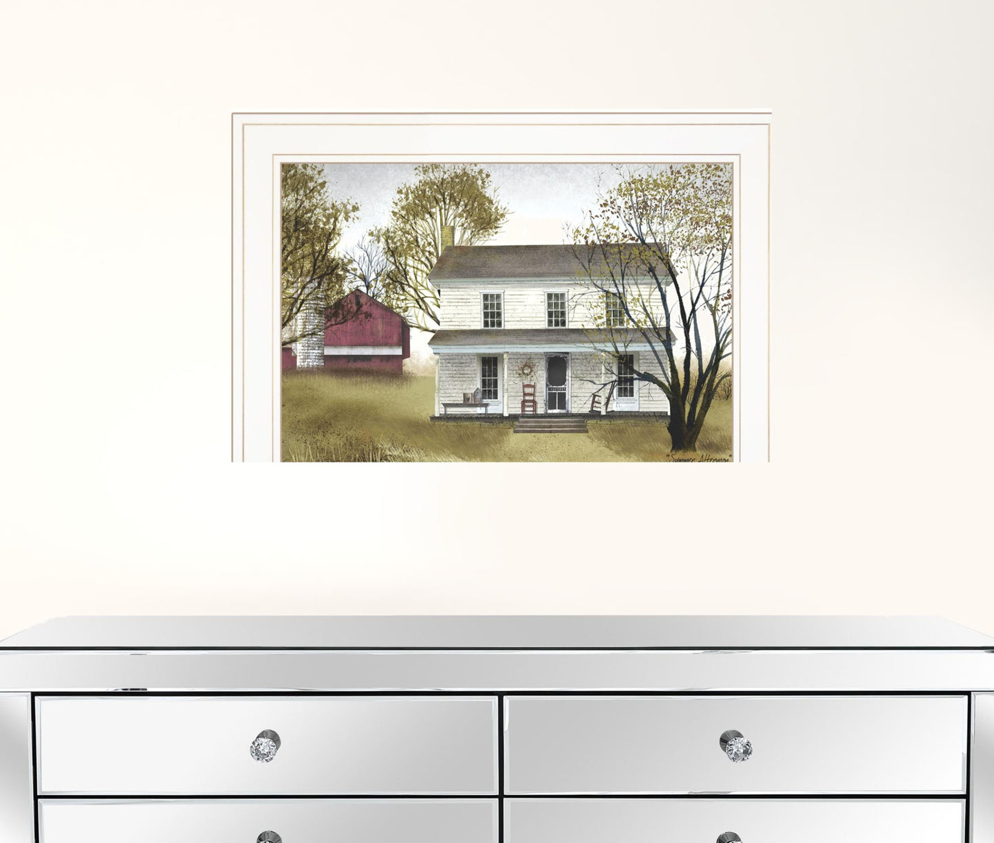 Summer Afternoon 2 White Framed Print Wall Art