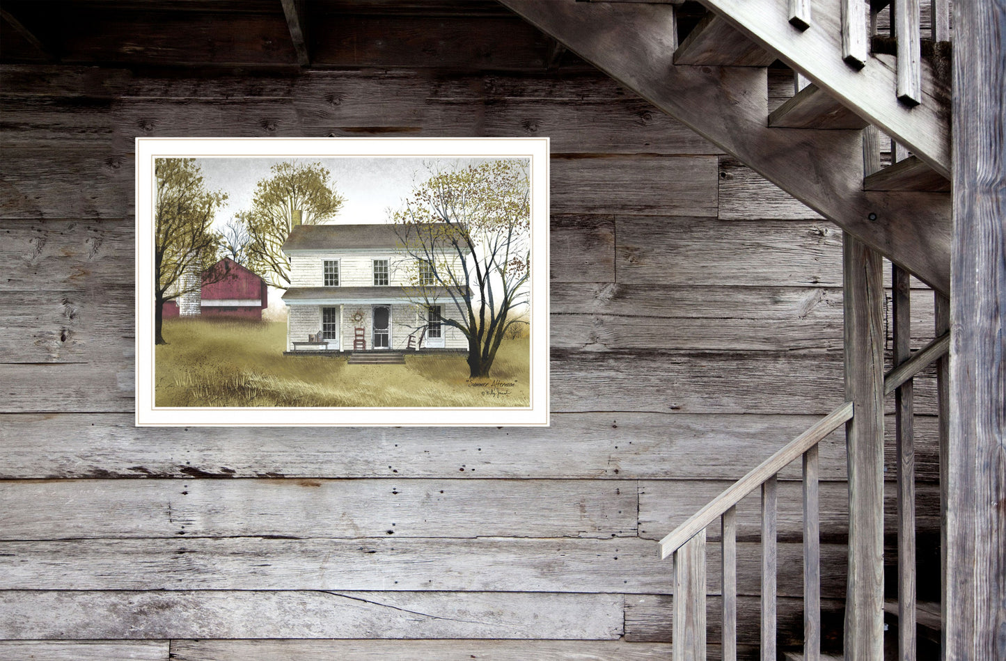 Summer Afternoon 3 White Framed Print Wall Art