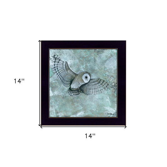 Simplicity Owl 3 Black Framed Print Wall Art