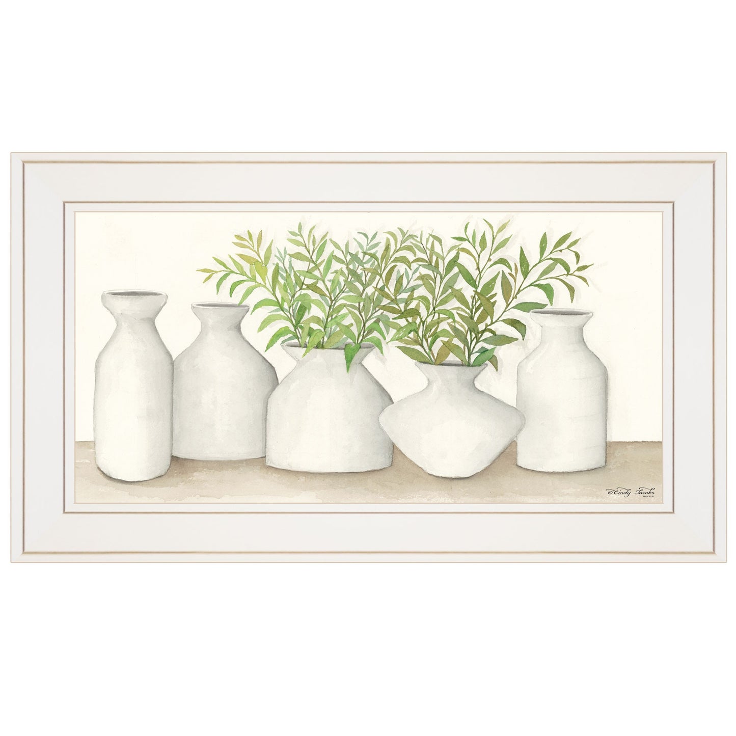 Simplicity In White II White Framed Print Wall Art