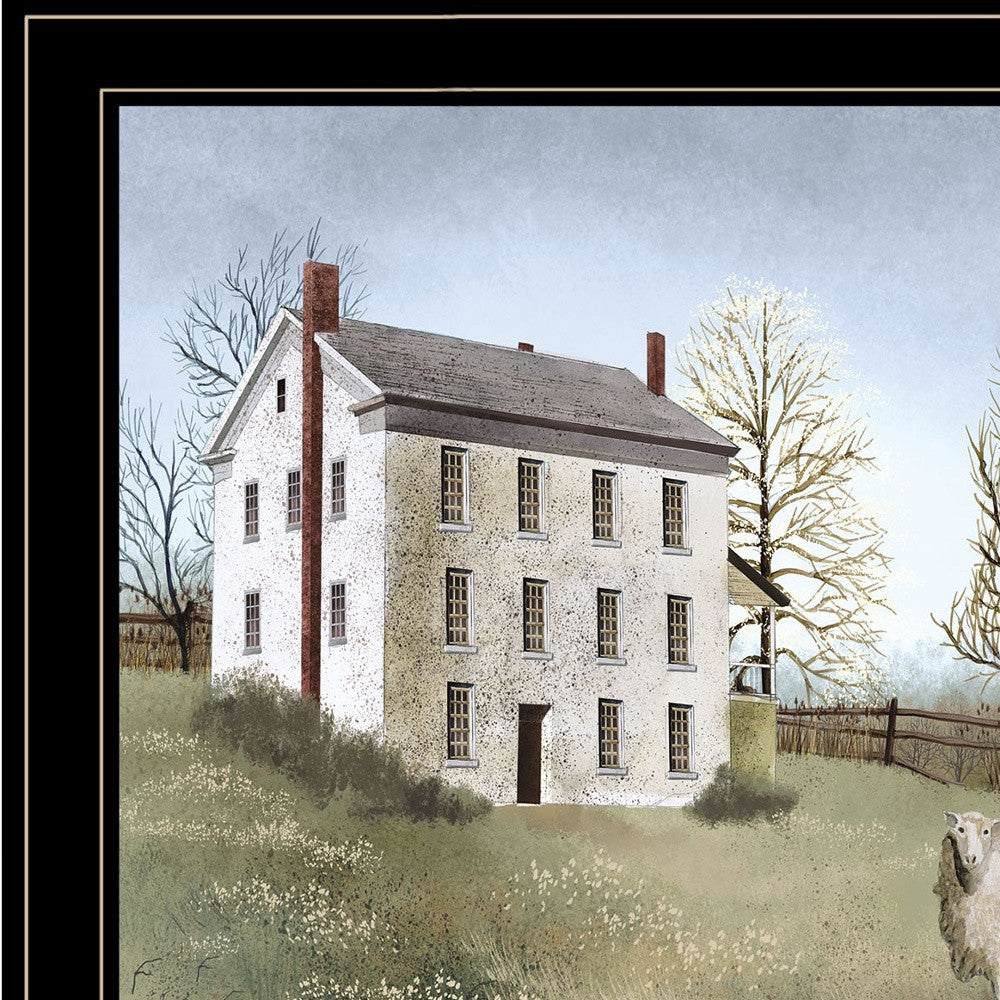 Spring At White House Farm 4 Black Framed Print Wall Art