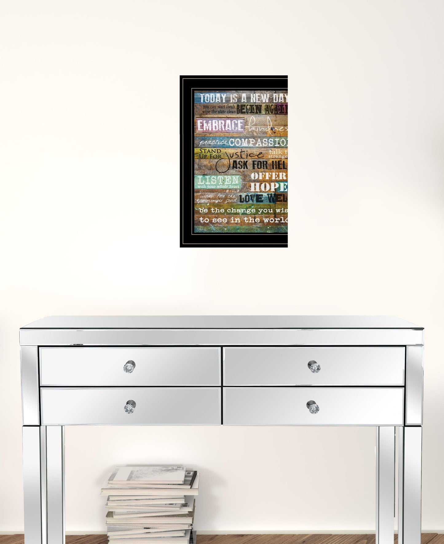 Today Is 2 Black Framed Print Wall Art