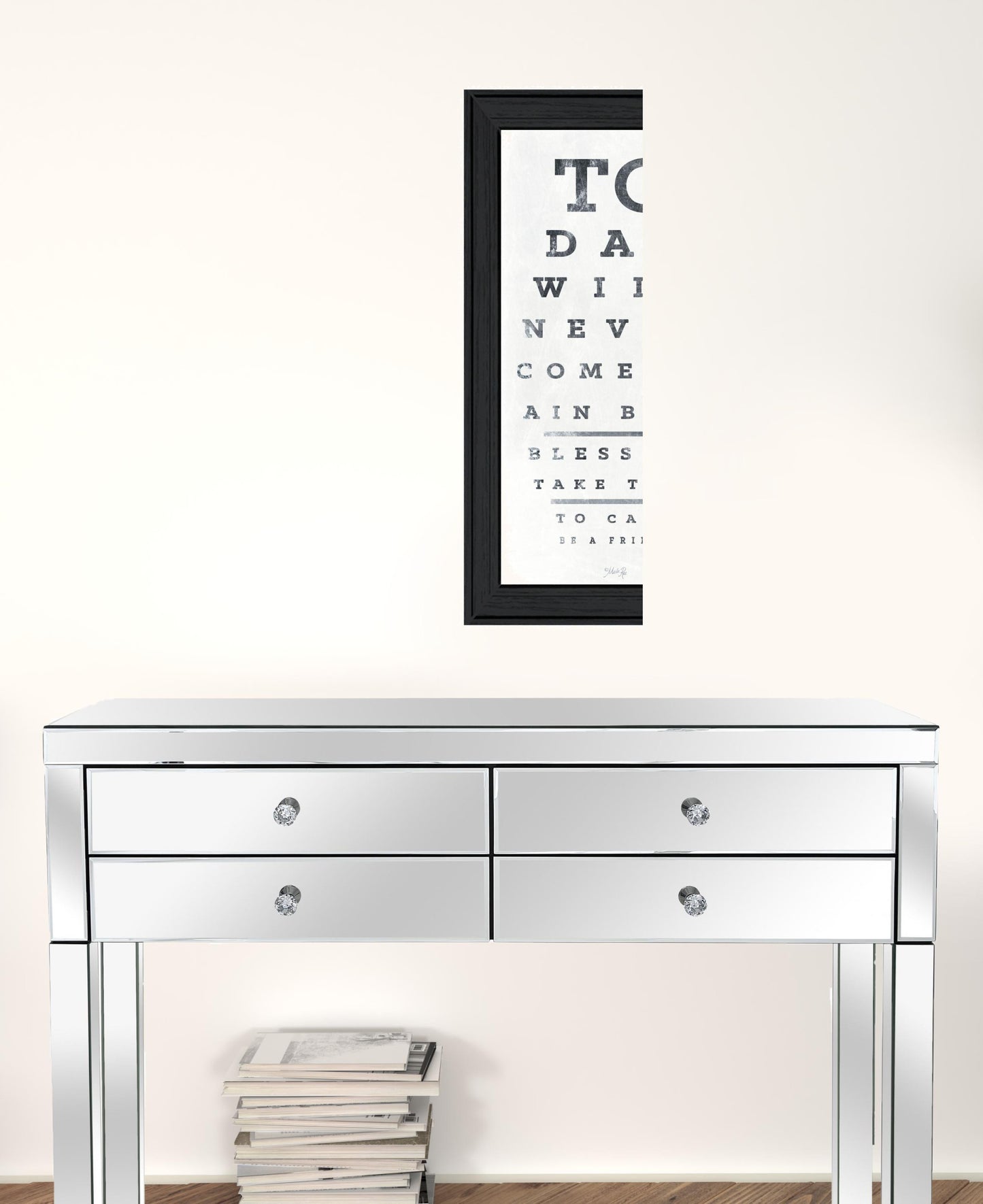 Eye Chart I 1 Black Framed Print Wall Art