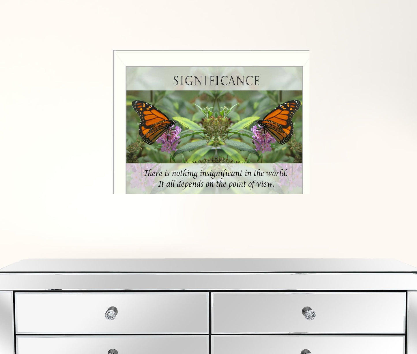 Significance 4 White Framed Print Wall Art